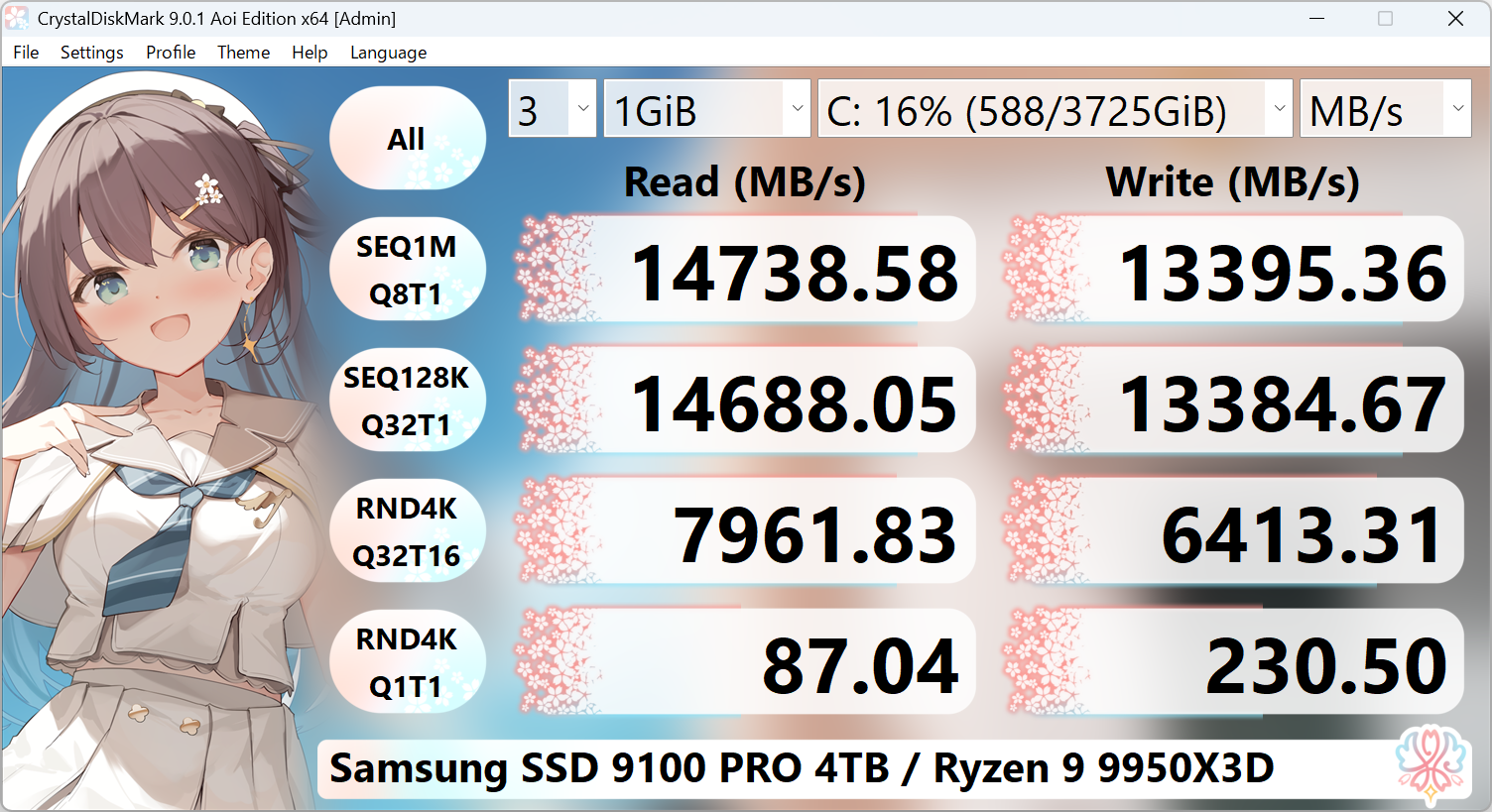 CrystalDiskMark Aoi Theme